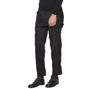 THAMANYAH Men's Drop-Rise Tailored Trousers Men BLACK Pants